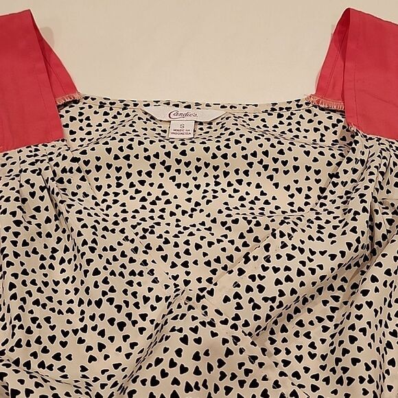 Candies Hearts Tank Top Sz Small Bow Waist Vtg Inspired Y2k Retro Fairy Parisian - Picture 6 of 8